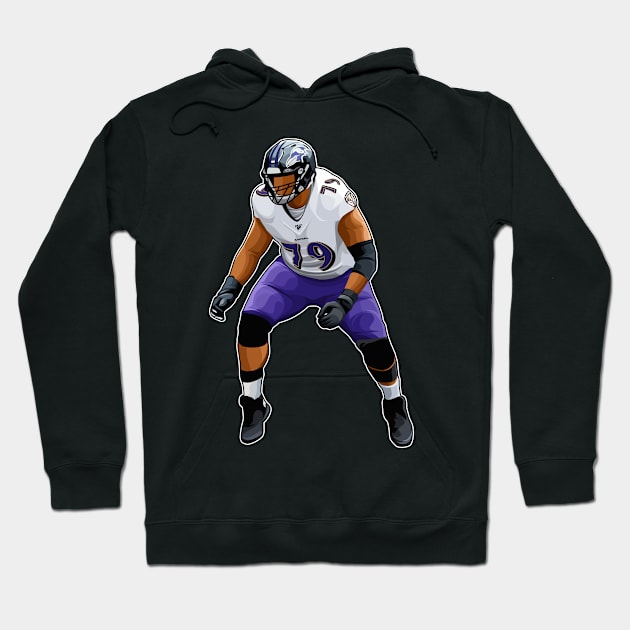 Ronnie Stanley #79 Get Ready Hoodie by RunAndGow